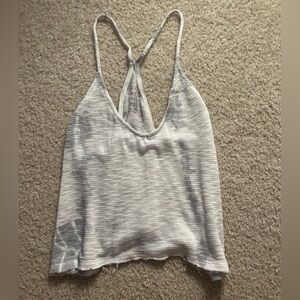 Me to We Knit Tie Dye Racerback Cropped Tank Top